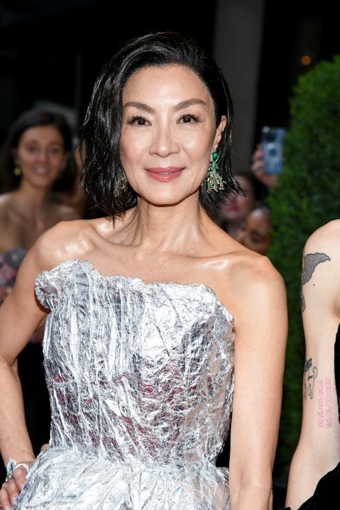 Michelle Yeoh at The Mark Hotel before the 2024 Met Gala: "Sleeping Beauties: Reawakening Fashion" h...