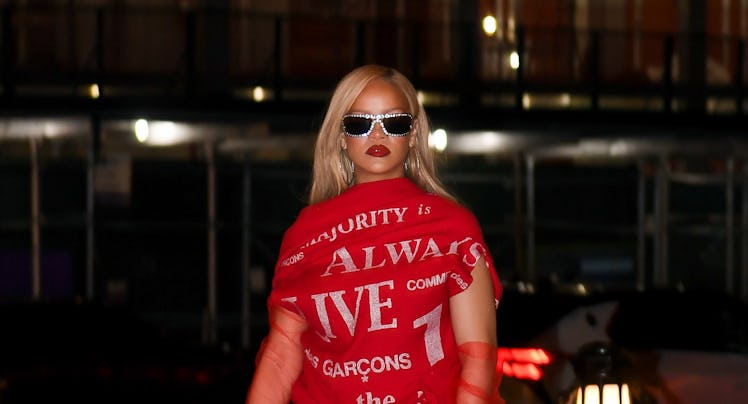 Rihanna seen out after Movie date night with ASAP Rocky in Tribeca on Mother's Day on May 12, 2024 i...