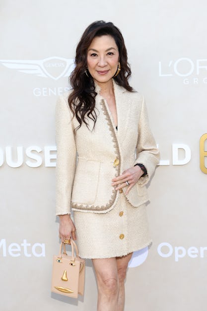 LOS ANGELES, CALIFORNIA - MAY 11: Michelle Yeoh attends Gold Gala 2024 at The Music Center on May 11...