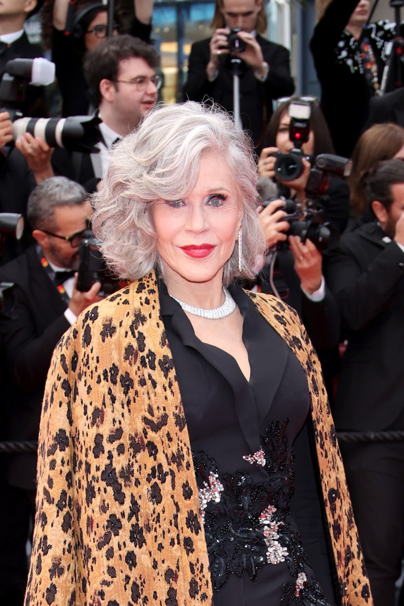 Jane Fonda attends "Le Deuxième Acte" ("The Second Act") Screening & opening ceremony red carpet at...