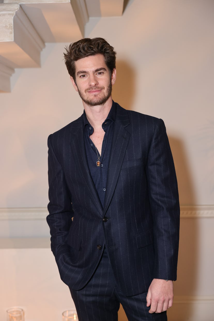 Andrew Garfield attends the Loro Piana event celebrating the annual Record Bale Award on February 1,...