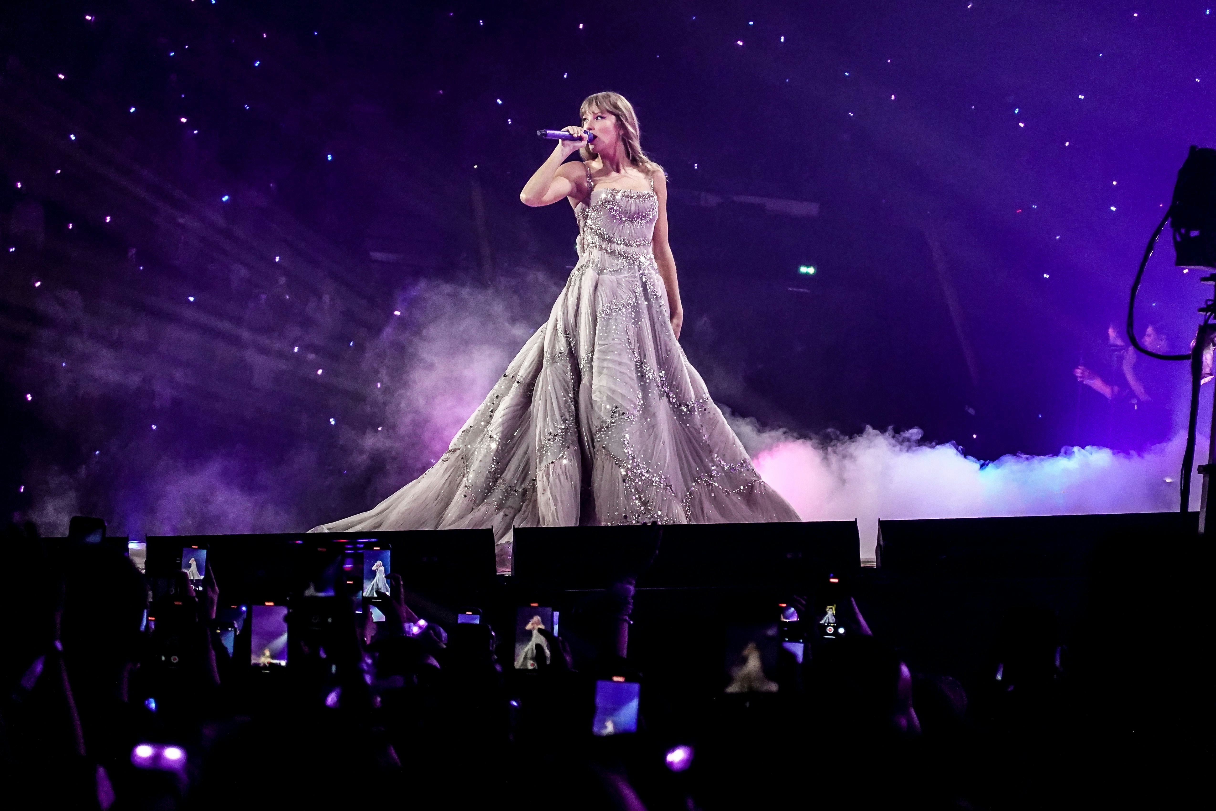 Taylor Swift&rsquo;s Speak Now era outfit on The Eras Tour