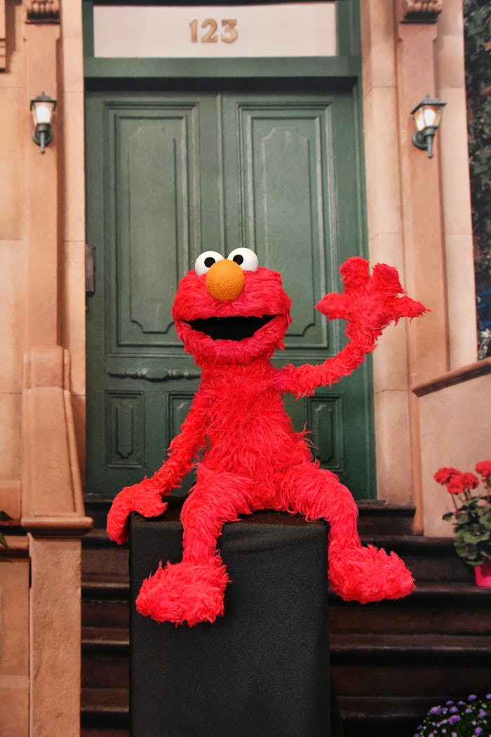 NEW YORK, NEW YORK - SEPTEMBER 06: A view of a photo booth with Elmo during "Mindful Families" prese...