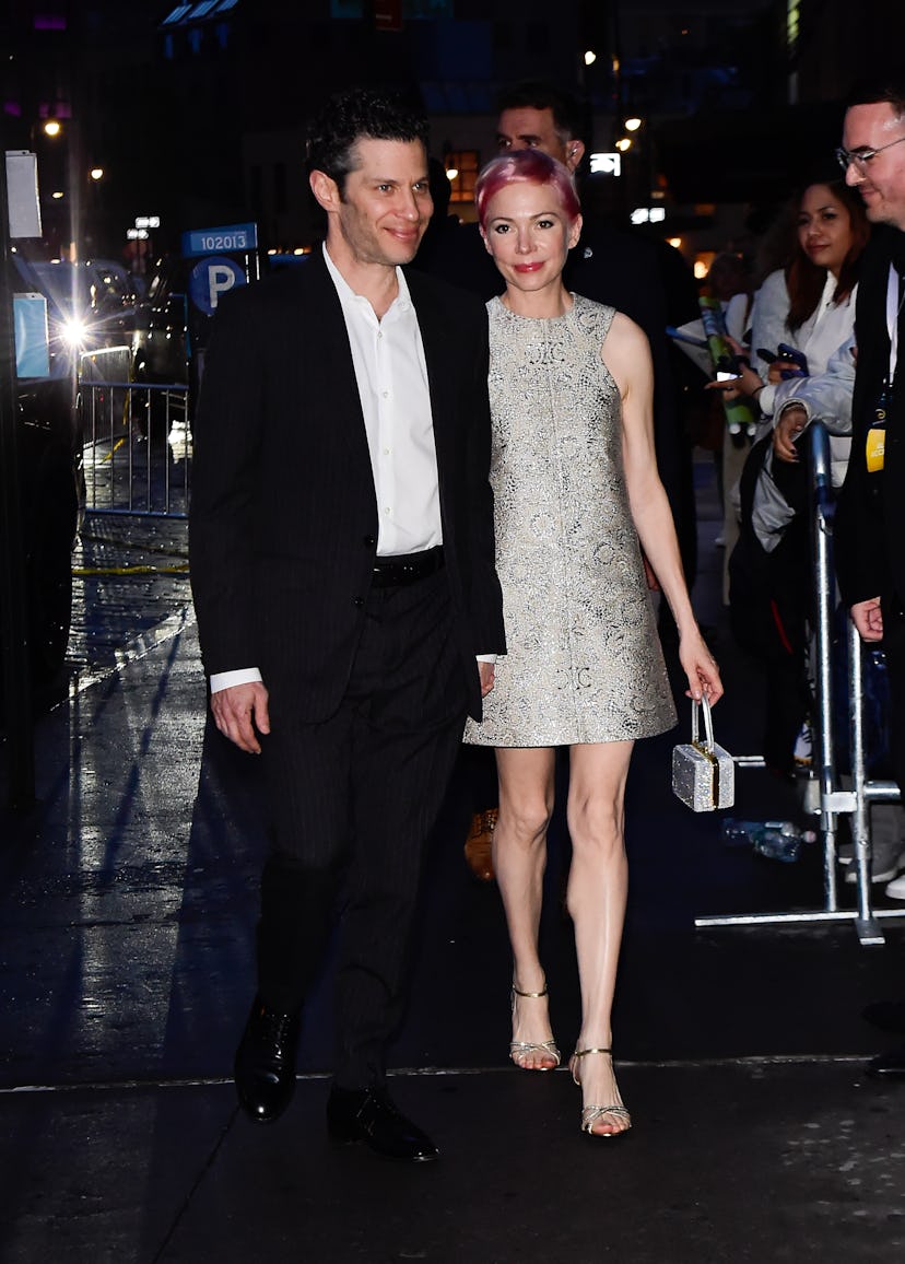 NEW YORK, NEW YORK - MAY 14: Thomas Kail and Michelle Williams are seen at the "ABC Upfront After Pa...