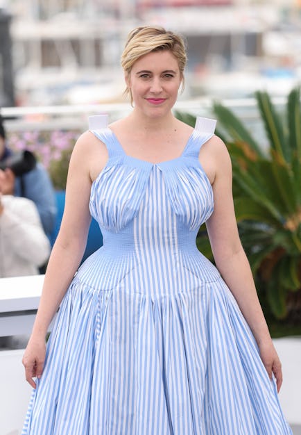 Greta Gerwig attends the jury photocall at the 77th annual Cannes Film Festival at Palais des Festiv...