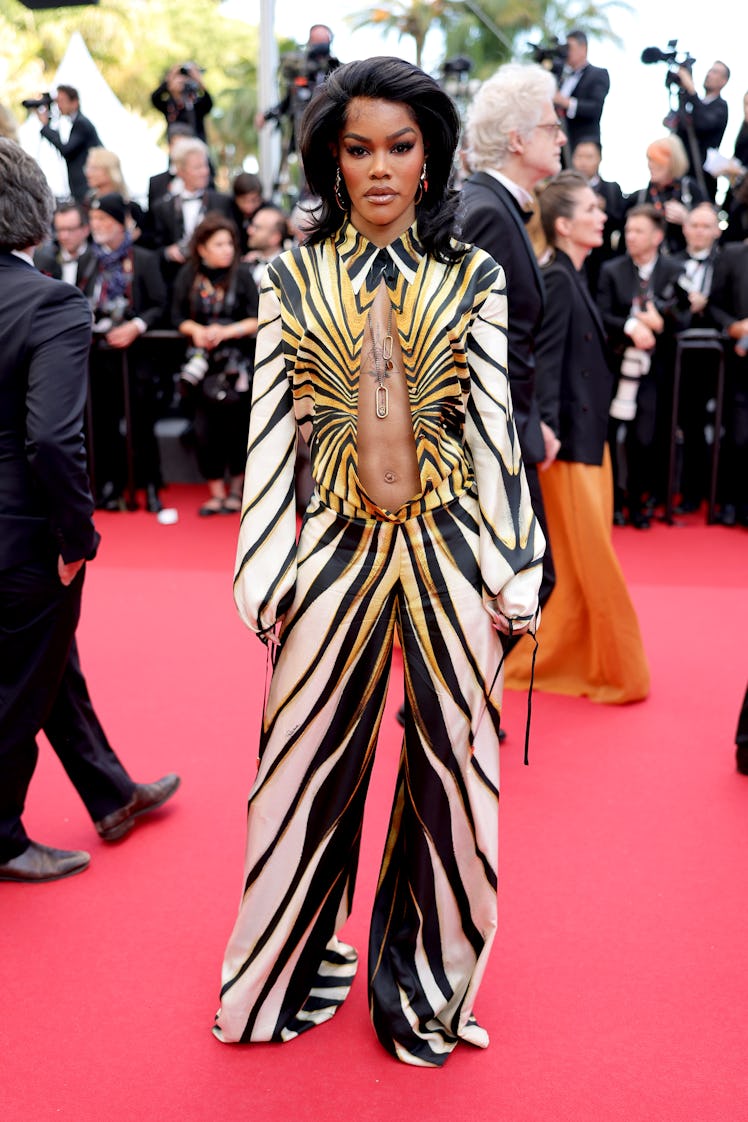 CANNES, FRANCE - MAY 16: Teyana Taylor attends the "Megalopolis" Red Carpet at the 77th annual Canne...