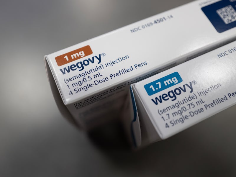 CHICAGO, ILLINOIS - APRIL 24: In this photo illustration, the injectable weight-loss medication Wego...
