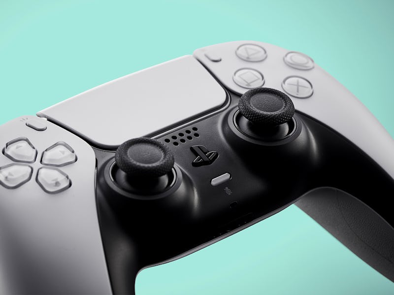 A Sony PlayStation 5 DualSense controller, taken on October 29, 2020. (Photo by Olly Curtis/Future P...