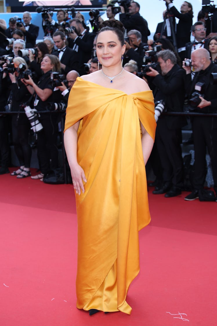 CANNES, FRANCE - MAY 17: Jury Member Lily Gladstone attends the "Kinds Of Kindness" Red Carpet at th...