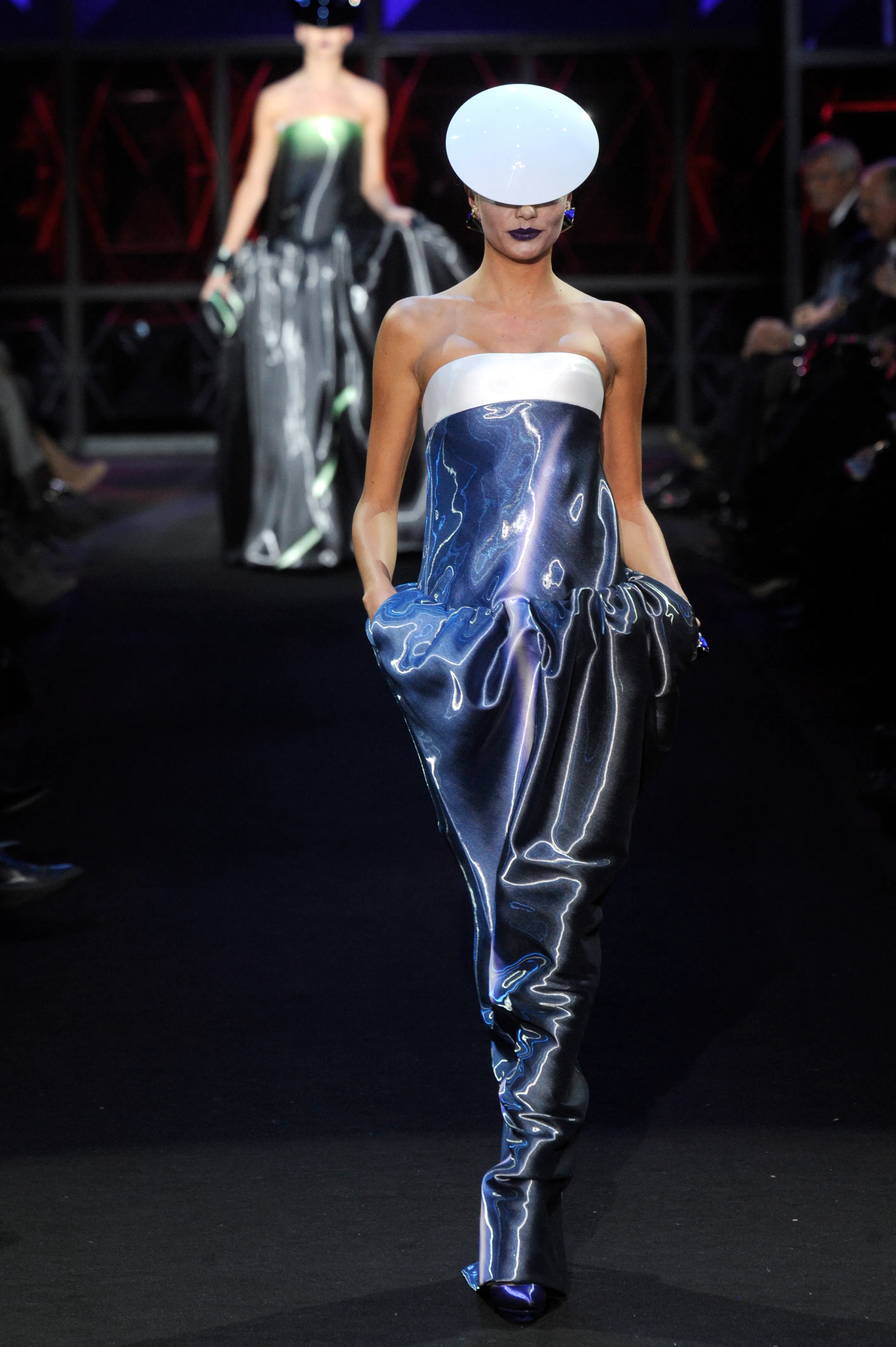 hunter schafer blue dress Hunter Schafer Wears an Artfully Shredded Dress to the Met Gala