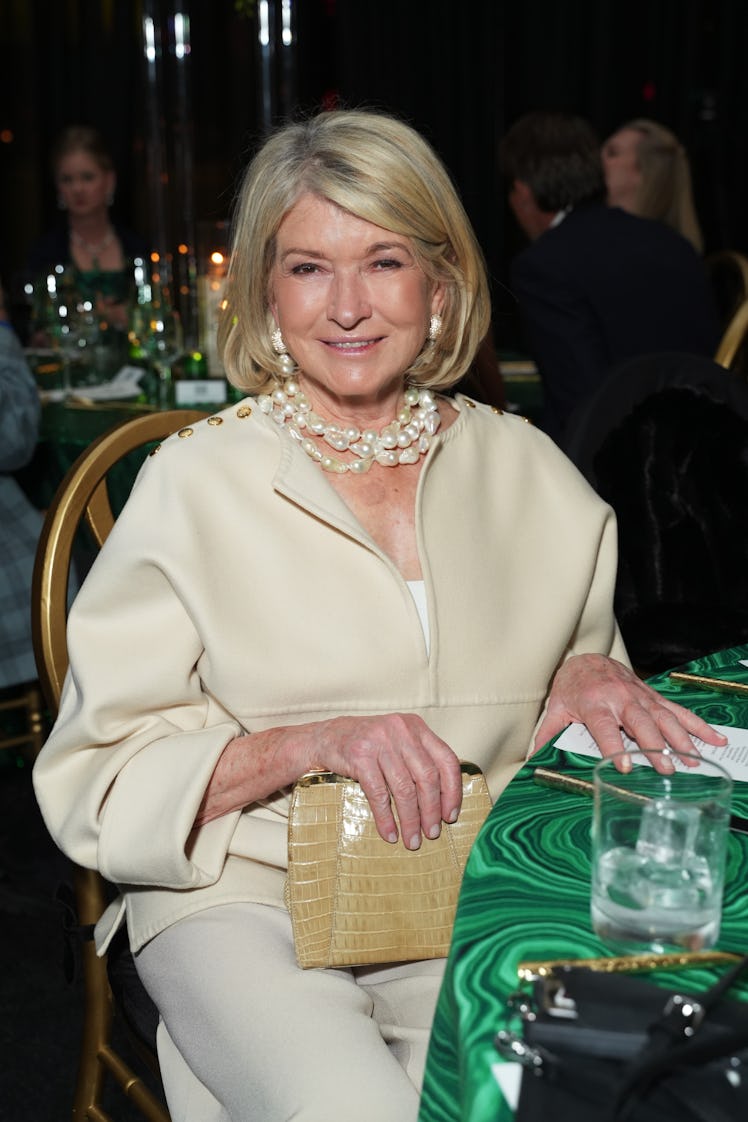 Martha Stewart flapper gold look Sports Illustrated party