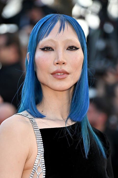 CANNES, FRANCE - MAY 17: SooJoo Park attends the "Kinds Of Kindness" Red Carpet at the 77th annual C...