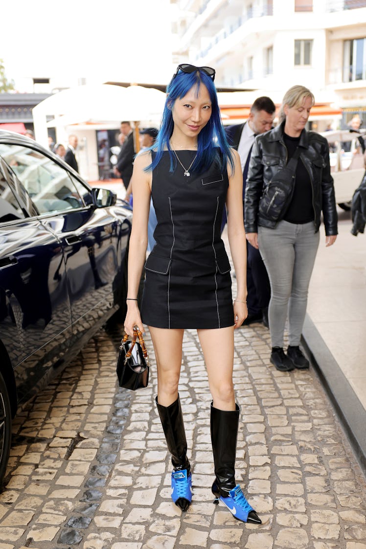 CANNES, FRANCE - MAY 16: Soo Joo Park is seen at Hotel Martinez during the 77th Cannes Film Festival...