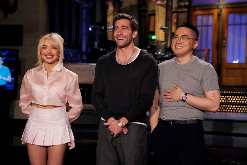 SATURDAY NIGHT LIVE – Episode 1864 – Pictured: Musical guest Sabrina Carpenter, host Jake Gyllenha…