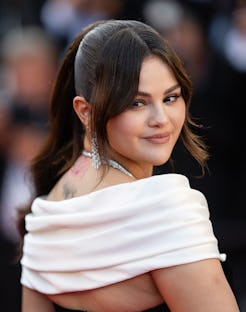 CANNES, FRANCE - MAY 18:  Selena Gomez attends the "Emilia Perez" Red Carpet at the 77th annual Cann...