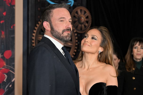 US actress Jennifer Lopez (R) and US actor Ben Affleck attend Amazon's "This is Me... Now: A Love St...