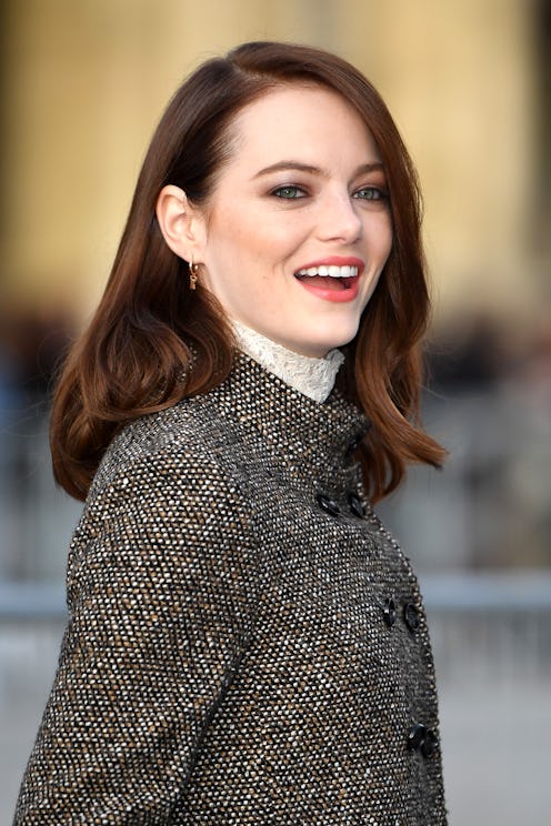Emma Stone dark red hair