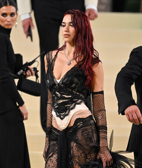 Dua Lipa attends the 2024 Met Gala Celebrating "Sleeping Beauties: Reawakening Fashion" at The Metro...