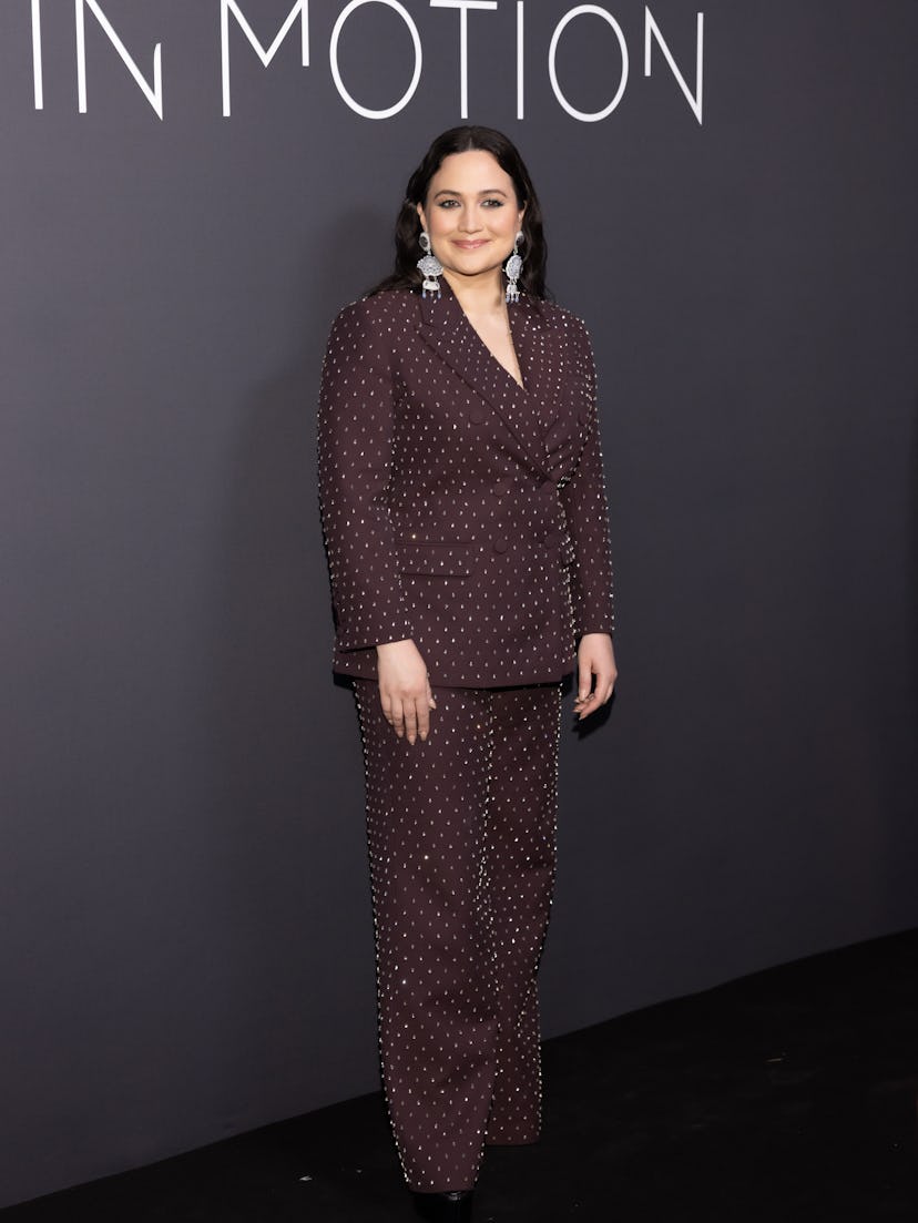 CANNES, FRANCE - MAY 19: Lily Gladstone attends the 2024 Kering Women In Motion Awards and Cannes Fi...