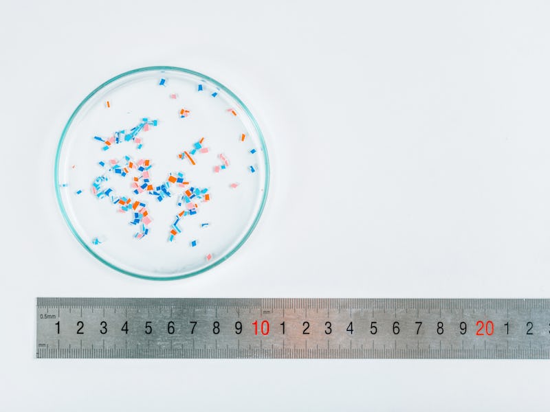 Microplastics research, conceptual image