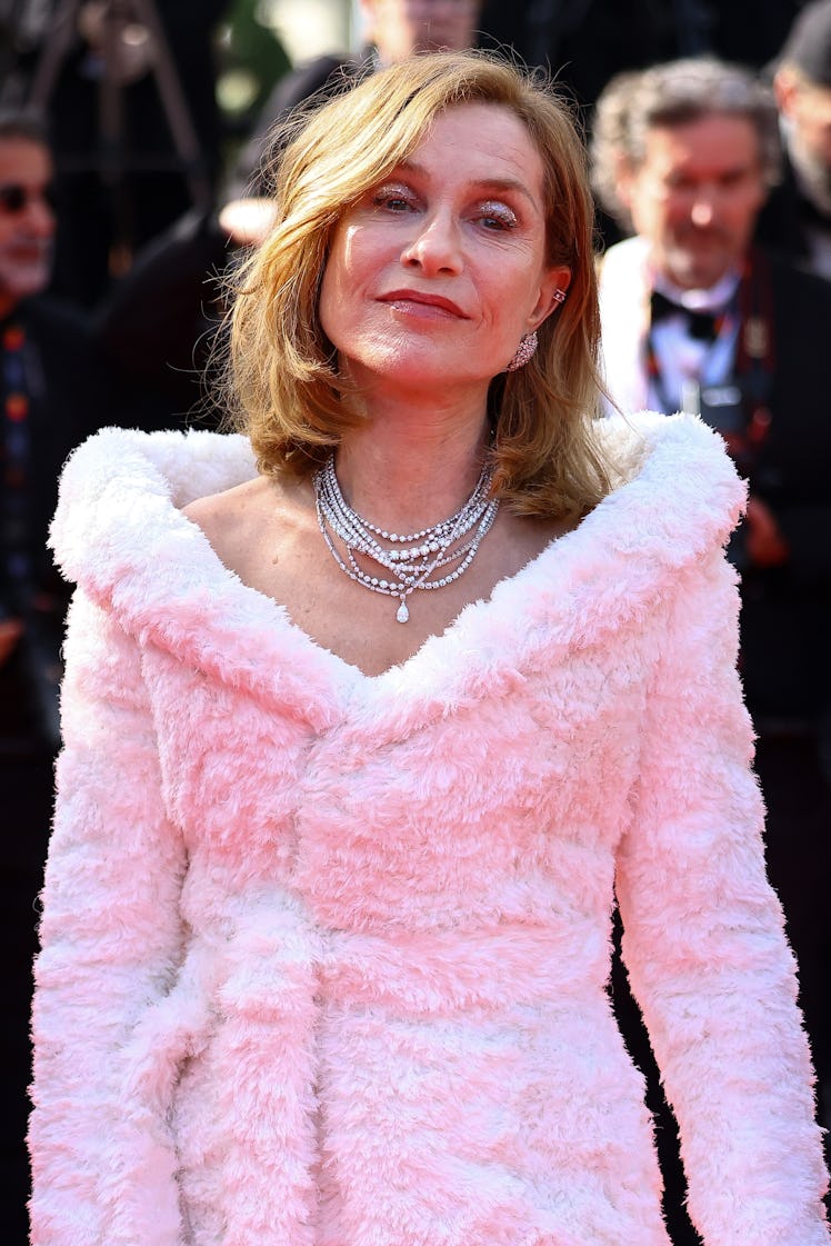 CANNES, FRANCE - MAY 19: Isabelle Huppert attends the "Horizon: An American Saga" Red Carpet at the ...