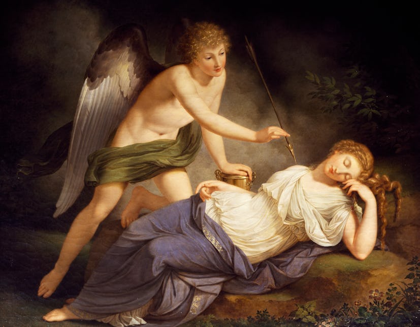 Eros and Psyche painting. Photo via Getty Images