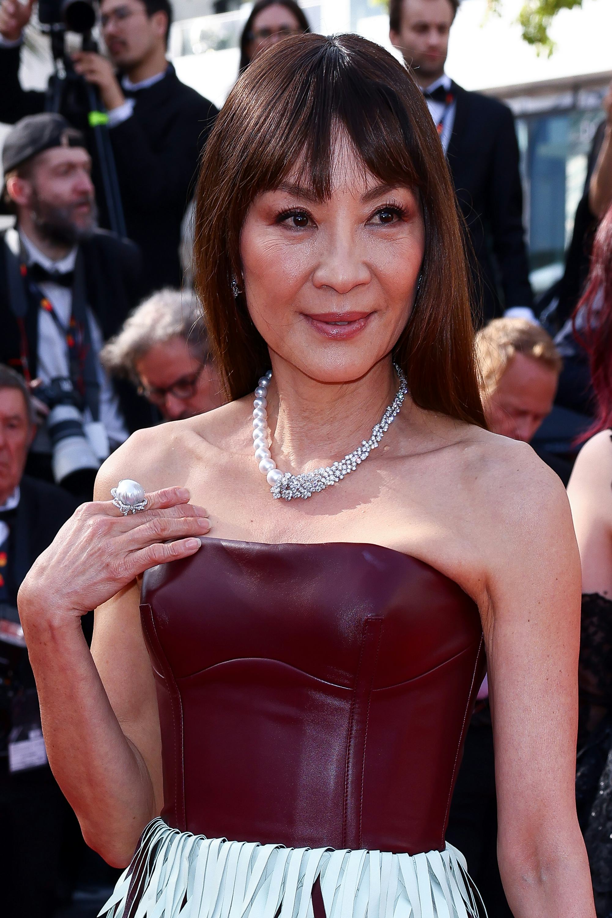 CANNES, FRANCE - MAY 19: Michelle Yeoh attends the "Horizon: An American Saga" Red Carpet at the 77t...