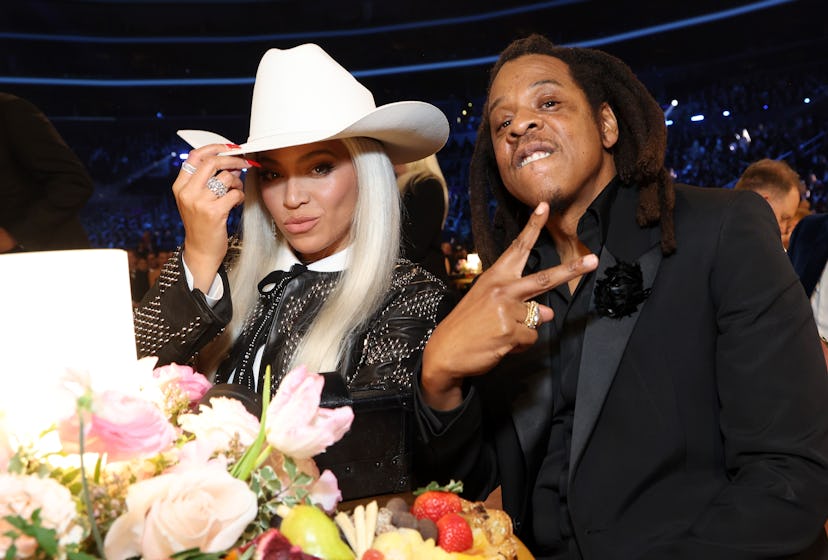Beyoncé and Jay-Z attend the 66th GRAMMY Awards