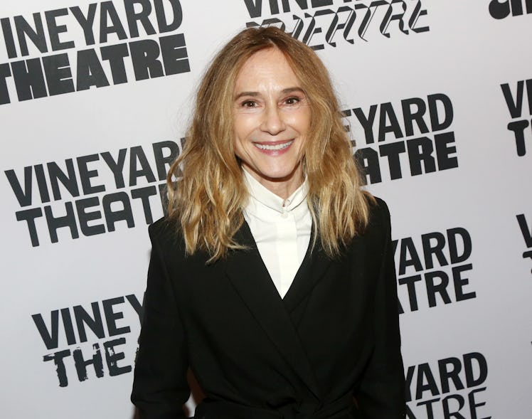 NEW YORK, NEW YORK - FEBRUARY 13: Holly Hunter poses at The Vineyard Theatre 40th Anniversary 2023 G...