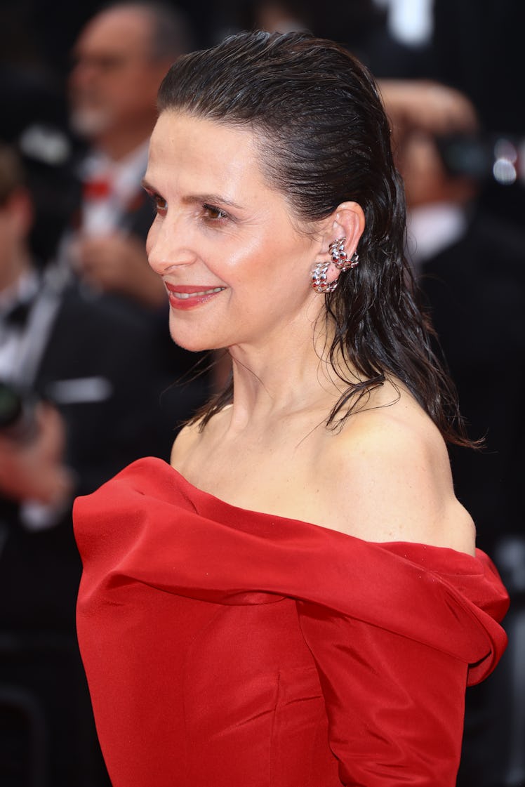 CANNES, FRANCE - MAY 14: Juliette Binoche attends "Le Deuxième Acte" ("The Second Act") Screening &...