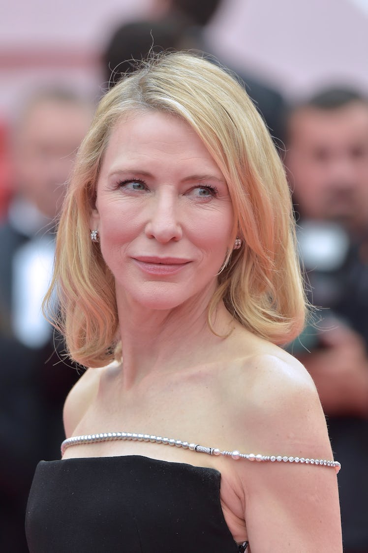 Australian actress Cate Blanchett  at Cannes Film Festival 2024. The Apprentice Red Carpet. Cannes (...