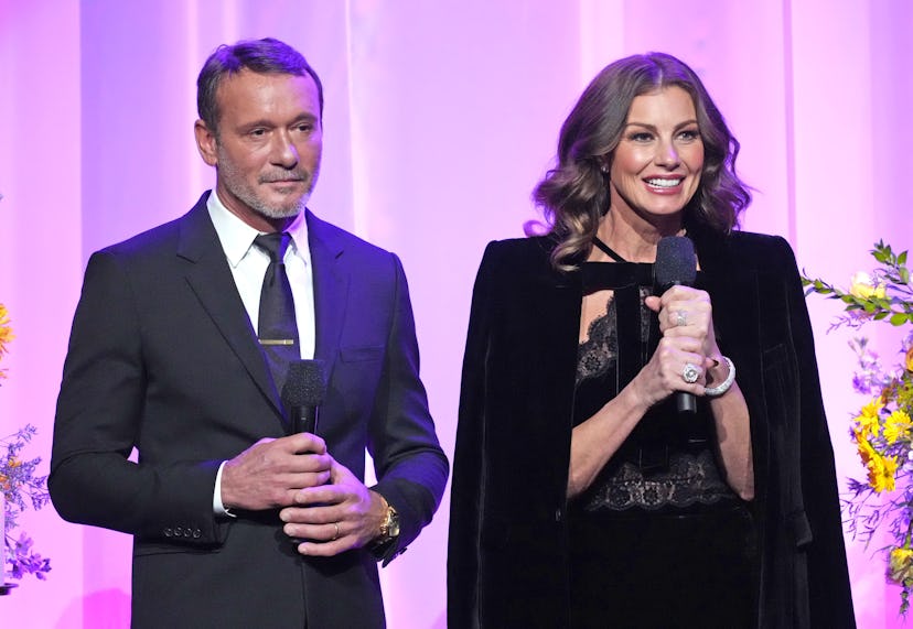 Tim McGraw and Faith Hill speak about Loretta Lynn at the Coal Miners Daughter: A Celebration Of The...
