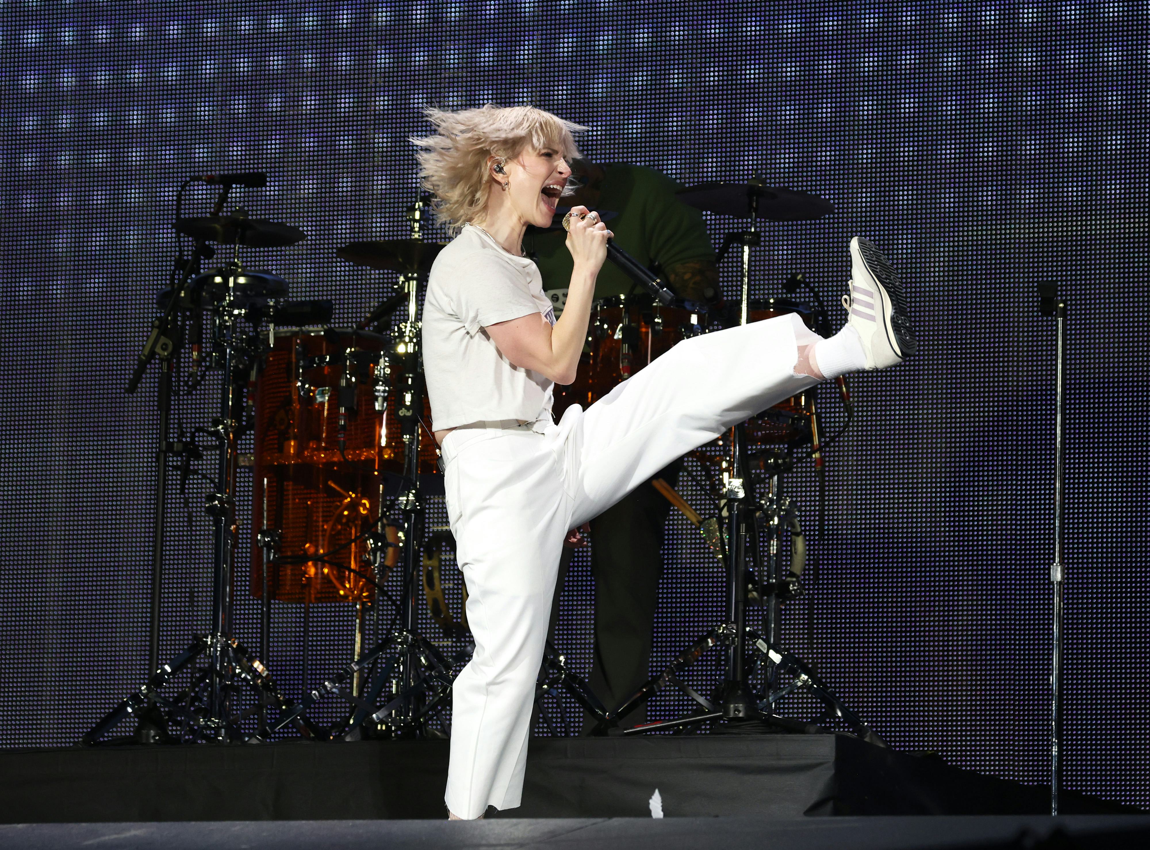 Hayley Williams of Paramore opens for Taylor Swift&rsquo;s Eras Tour on May 09, 2024 in Paris, France.