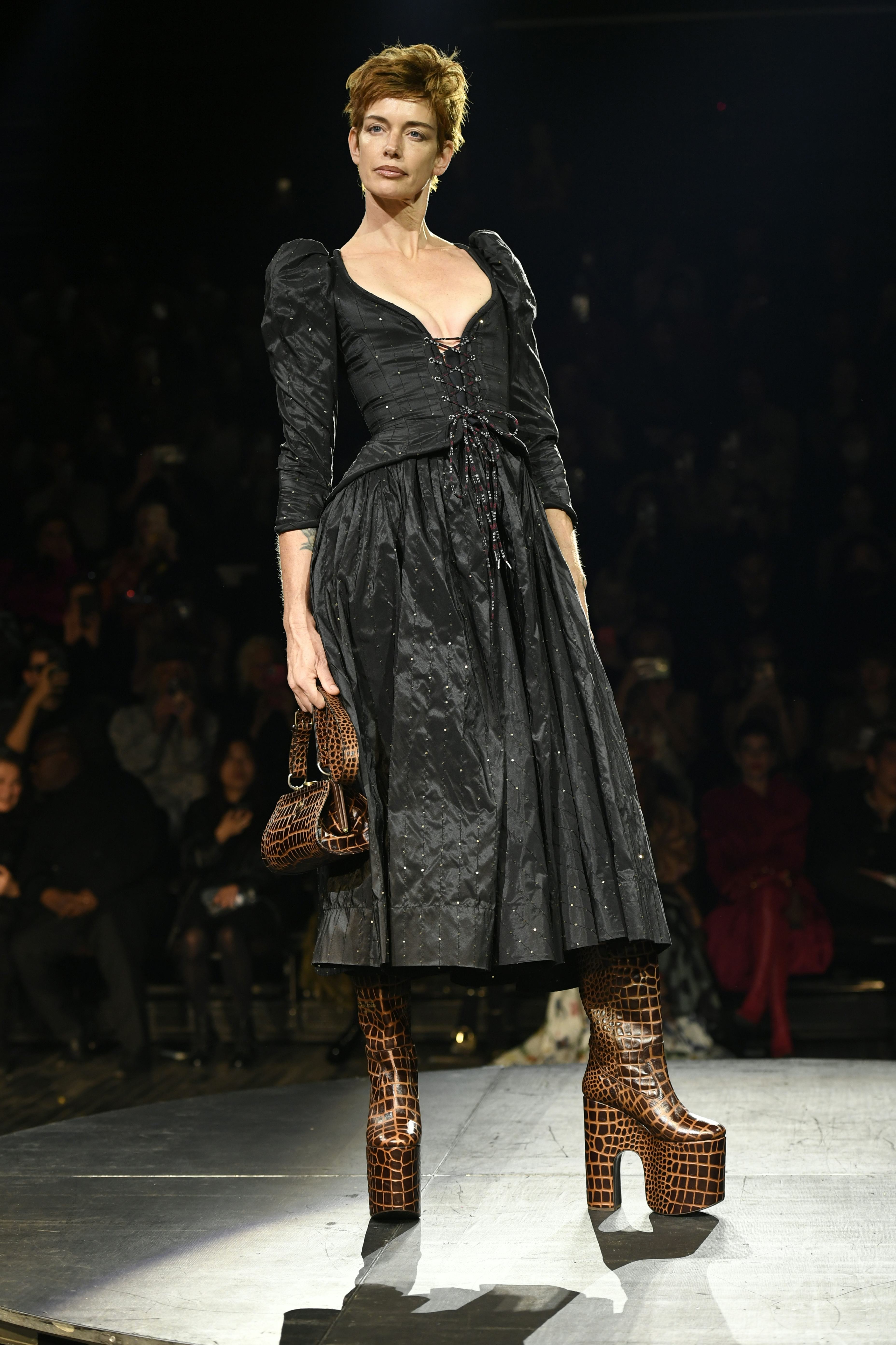 Zendaya wore a Andreas Konthaler for Vivienne Westwood RTW Spring 2023 dress to Tom Holland&rsquo;s play o&hellip;