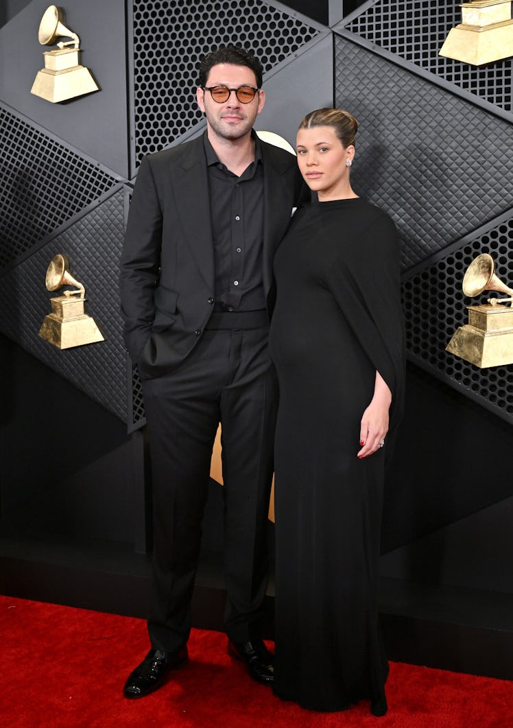 Elliot Grainge and Sofia Richie attend the 66th GRAMMY Awards at Crypto.com Arena on February 04, 20...
