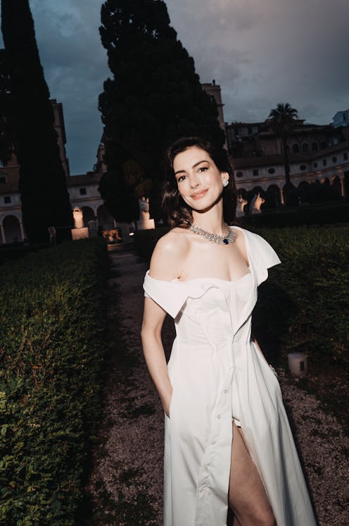 anne hathaway zac posen gap shirt dress