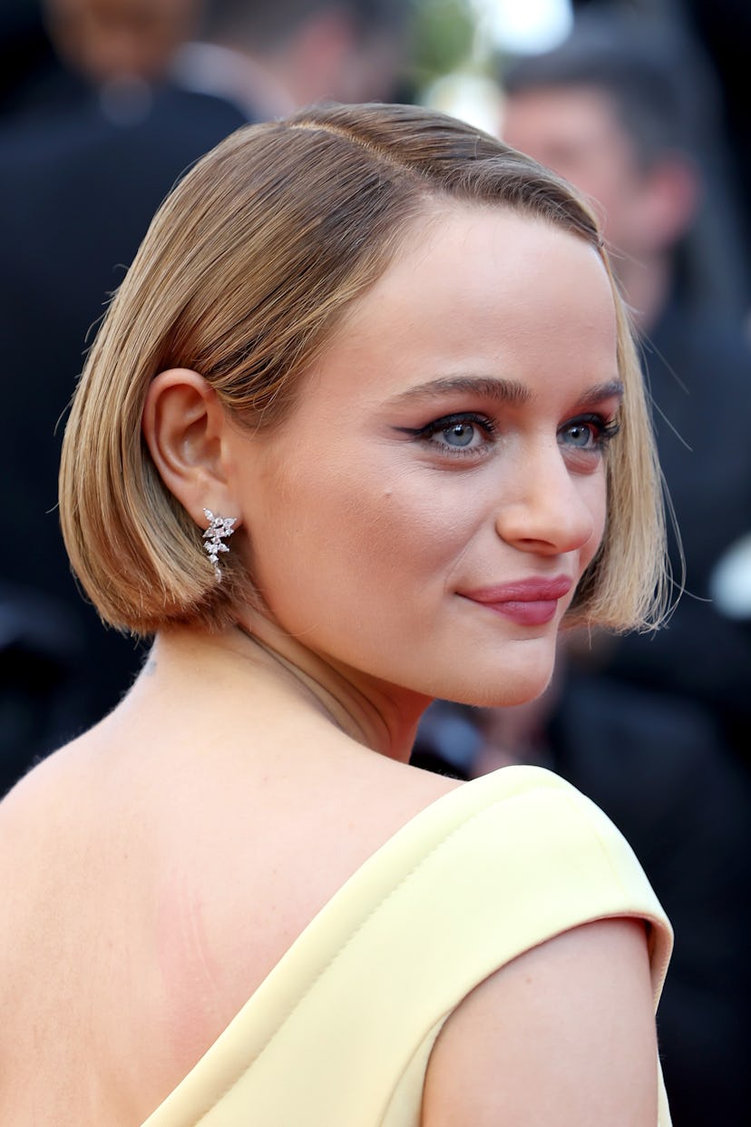 Joey King attends the Red Carpet of the closing ceremony at the 77th annual Cannes Film Festival at …