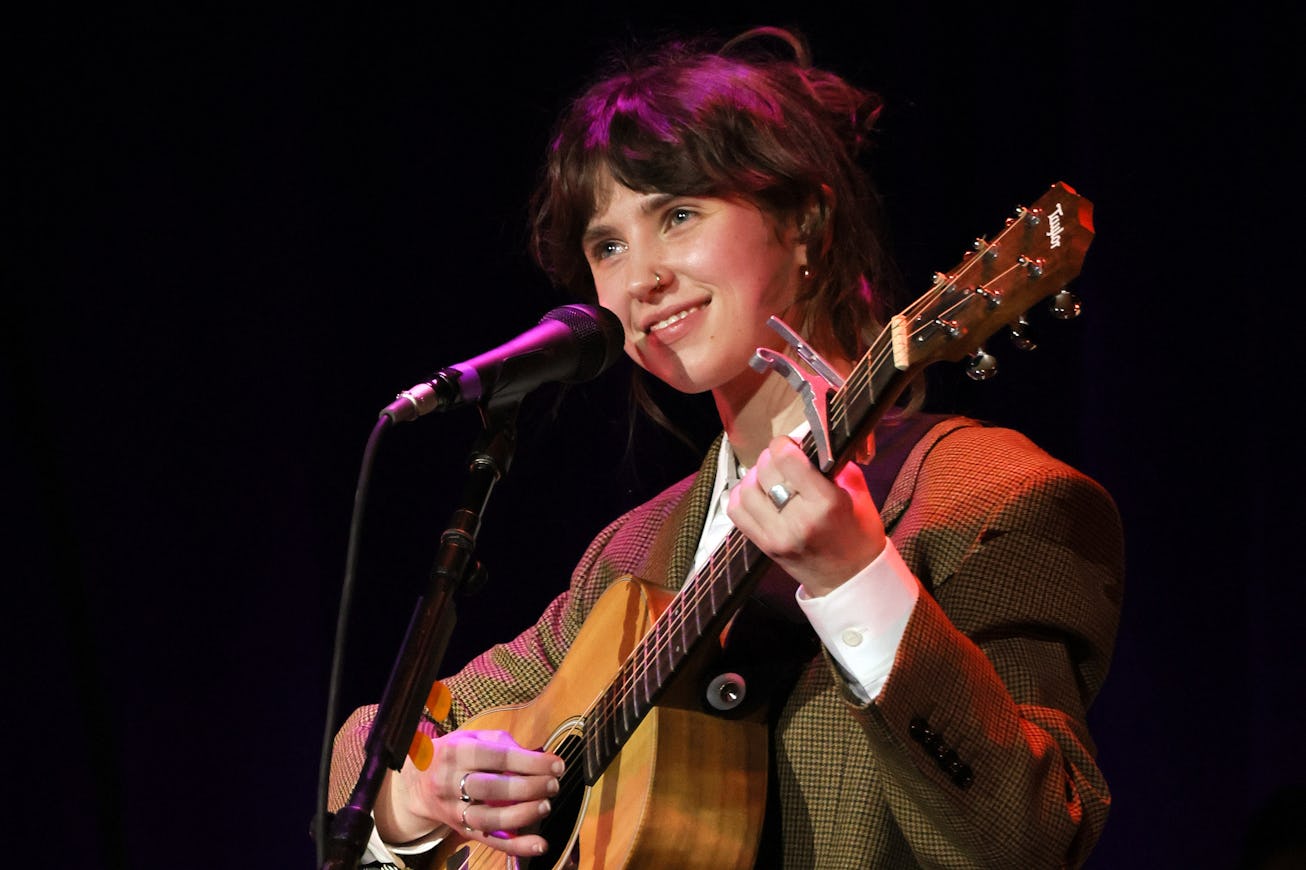 NEW YORK, NEW YORK - FEBRUARY 24: Clairo performs at Radio City Music Hall on February 24, 2022 in N...