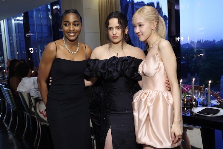 Ayo Edebiri, Rosalía and Rosé attend as Tiffany & Co. celebrates the debut of the Tiffany Titan by P...