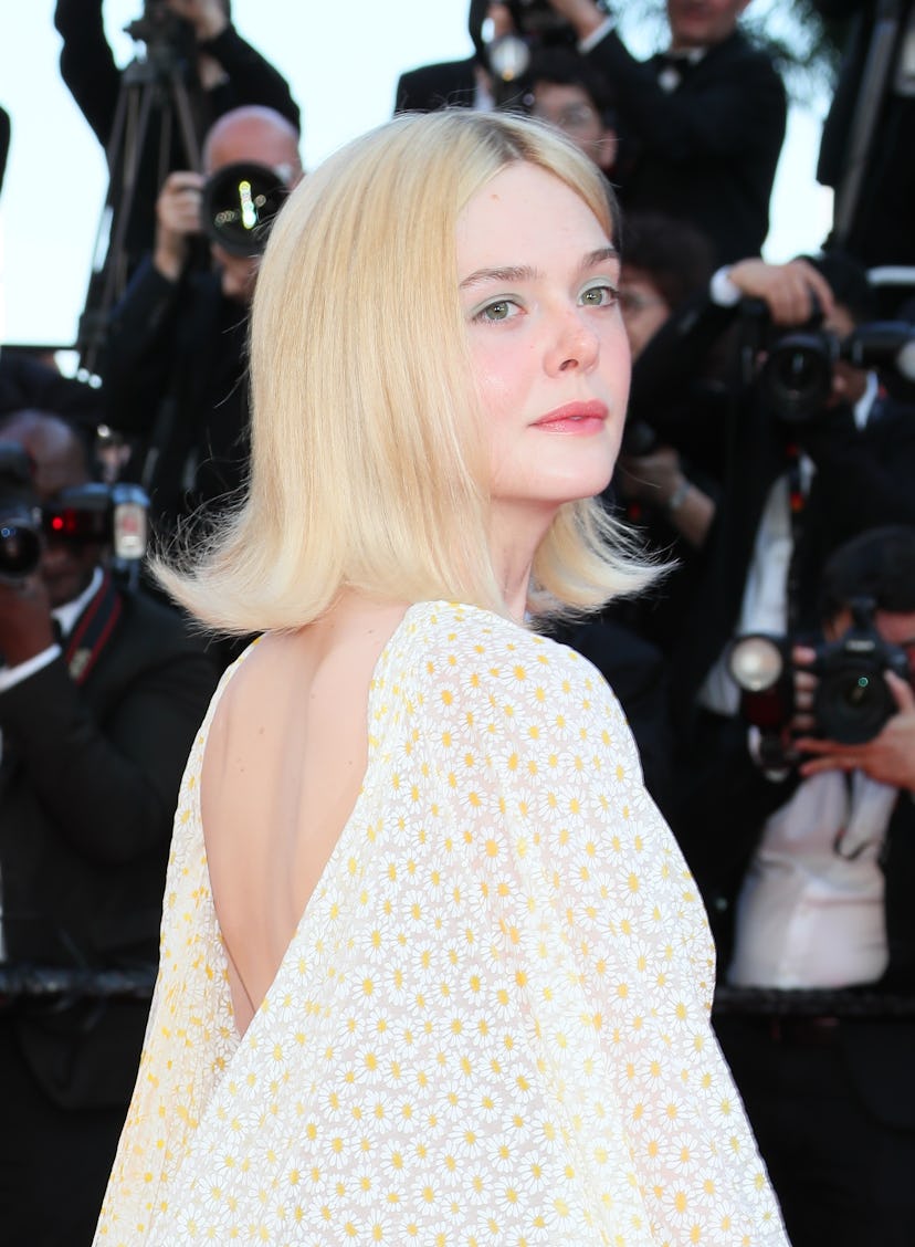 CANNES, FRANCE - MAY 24: Elle Fanning attends the Red Carpet of the closing ceremony at the 77th ann...