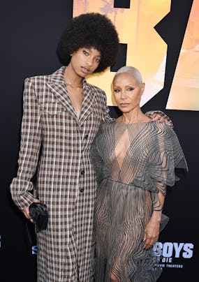 Willow Smith and Jada Pinkett Smith at the premiere of "Bad Boys: Ride or Die" at the TCL Chinese Th...