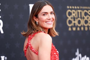 Mandy Moore references the 'This Is Us' "Big Three" when announcing her third pregnancy.