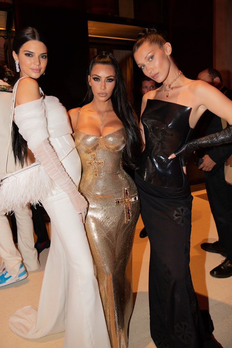 Kendall Jenner, Kim Kardashian and Bella Hadid 