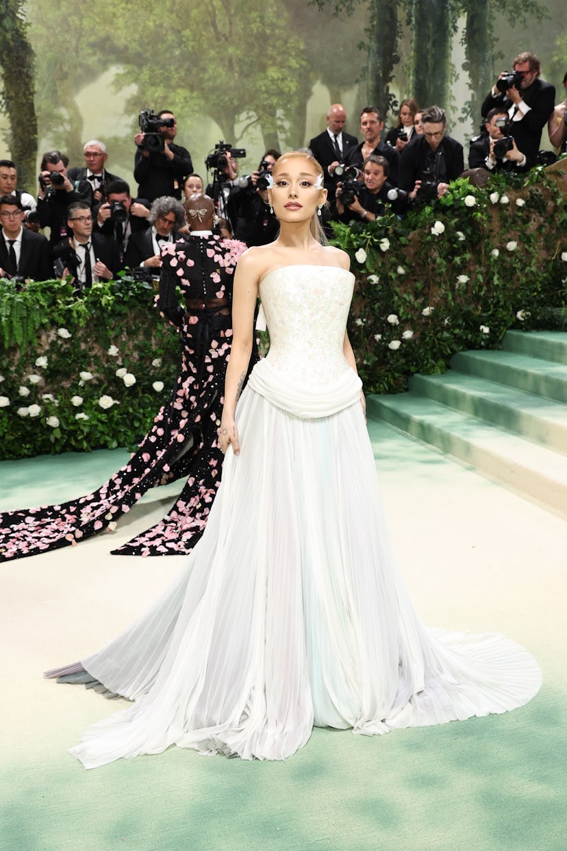 NEW YORK, NEW YORK - MAY 06: Ariana Grande attends The 2024 Met Gala Celebrating "Sleeping Beauties:...