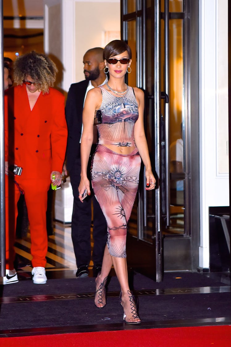 Bella Hadid seen out on the 2019 MET Gala day 