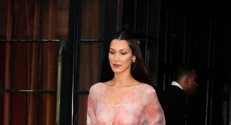 Bella Hadid is seen leaving her hotel on May 4, 2024 in New York, New York.