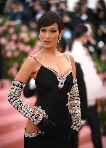 NEW YORK, NEW YORK - MAY 06: Bella Hadid attends The 2019 Met Gala Celebrating Camp: Notes on Fashio...