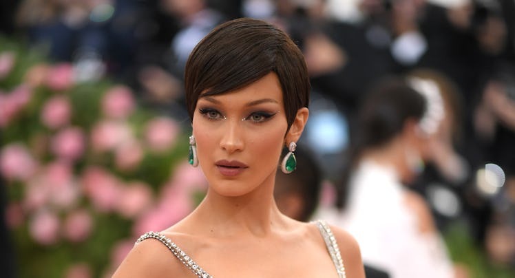 NEW YORK, NEW YORK - MAY 06: Bella Hadid attends The 2019 Met Gala Celebrating Camp: Notes on Fashio...