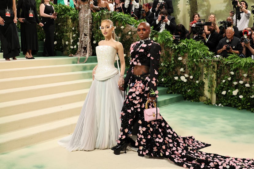 Ariana Grande and Cynthia Erivo at the 2024 Met Gala. Photo via Getty Images