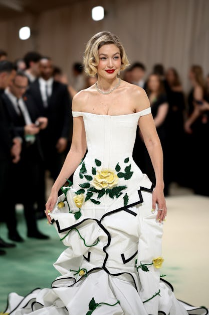 Gigi Hadid attends The 2024 Met Gala Celebrating "Sleeping Beauties: Reawakening Fashion" at The Met...
